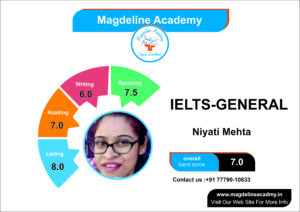 IELTS result layout Niyati mehta