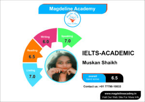 IELTS Academic result layout(Muskan Shaikh)